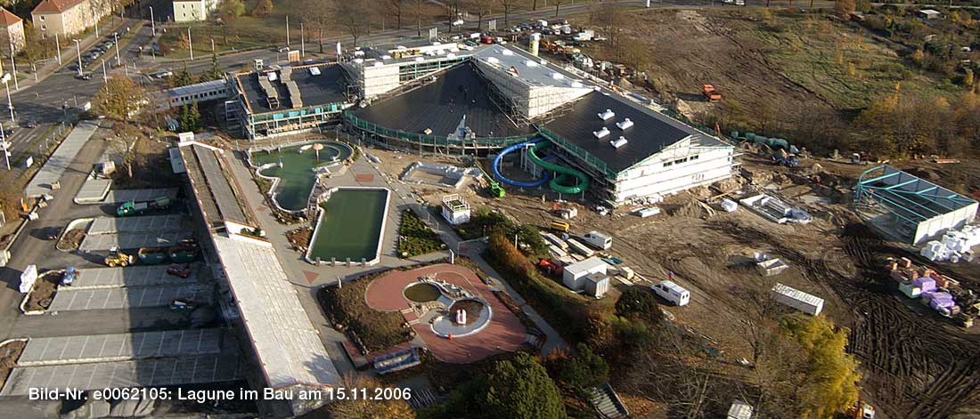 Bau der Lagune in Cottbus (15.11.2006)